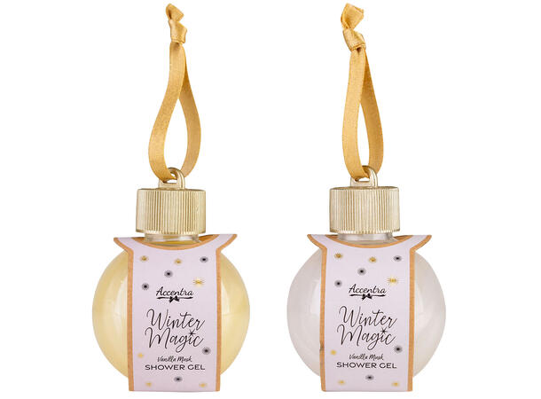 Dusjsåpe Winter Magic 60ml Vanilje Display 24stk i slede Vegansk u/SLES 