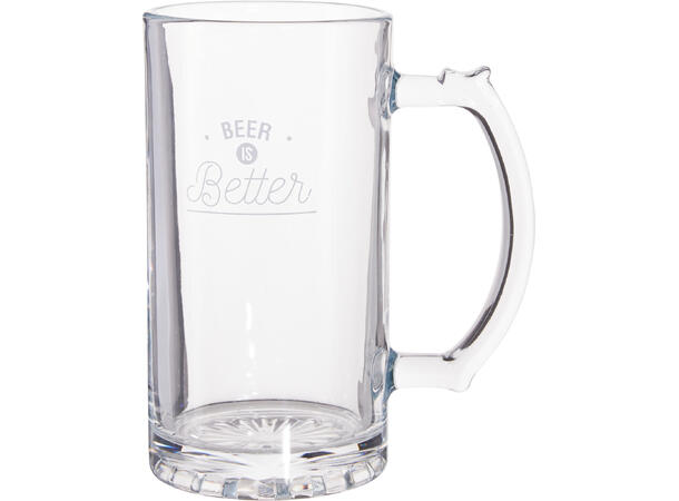 Flaskeåpner m/ølglass 9x4,5x29cm Forpk 6stk Ølglass h:15cm 