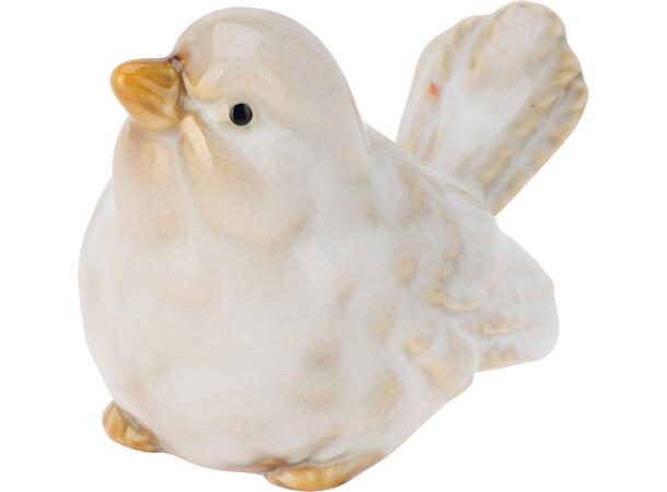 Fugl sittende 9x5x6cm pastell 3ass Forpk 24stk 