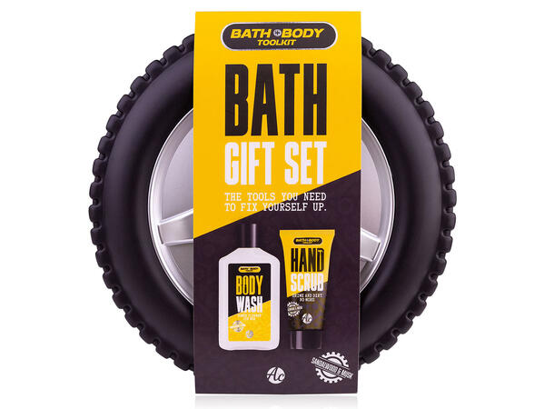 Gavesett Bilhjul Dusjsåpe og håndkrem Sandal & Musk Vegansk Uten paraben/SLES 