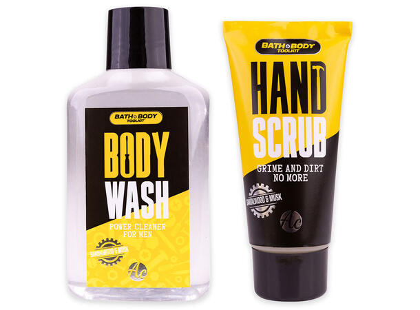 Gavesett Bilhjul Dusjsåpe og håndkrem Sandal & Musk Vegansk Uten paraben/SLES 