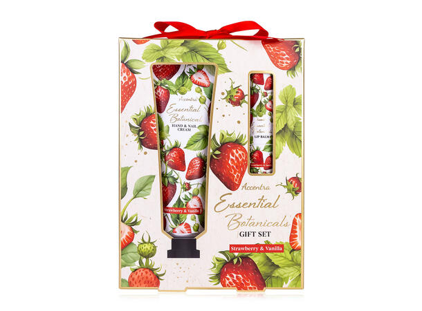 Gavesett Hånd/neglkrem leppepom. Vanilla Vegansk Uten mineralolje og parabener 