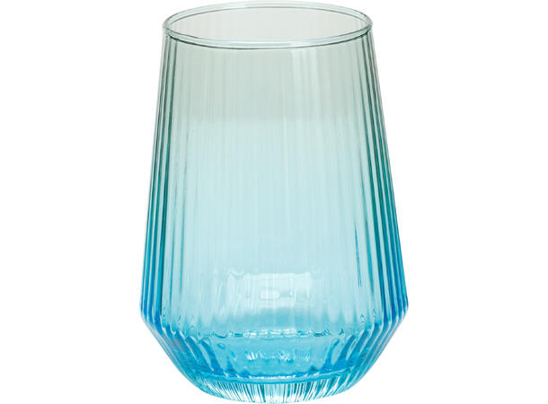 Glass 400ml flerfarget h:11,5cm 4ass Forpk 24stk 
