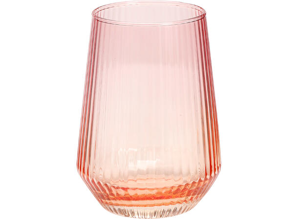 Glass 400ml flerfarget h:11,5cm 4ass 