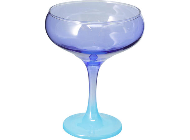 Glass Cocktail duo-farge 270ml 13cm 4ass 