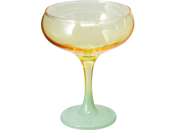 Glass Cocktail duo-farge 270ml 13cm 4ass 