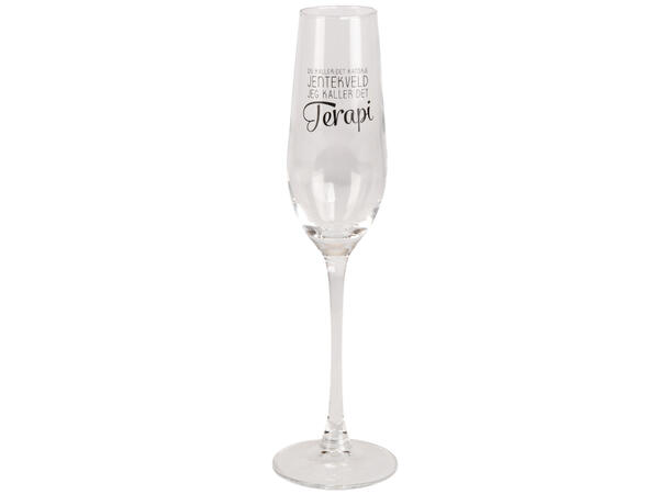 Glass champagne Jentekveld terapi h:24cm 