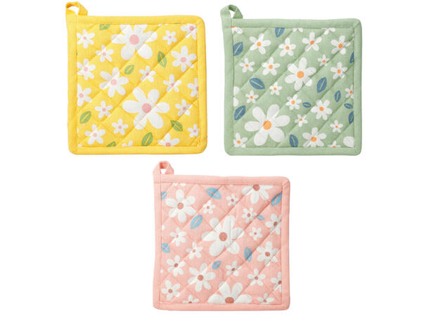 Gryteklut sommer bomull 20x20cm 3ass Forpakning: 12stk 