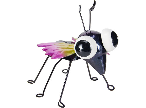 Hagedekor insekt metall 14x16cm 5ass 