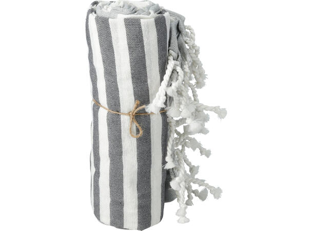 Håndkle stripet bomull 140x180cm 4ass Hammamhåndkle Vekt: 200g 