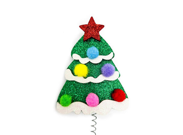 Hårbøyle grønt juletre 