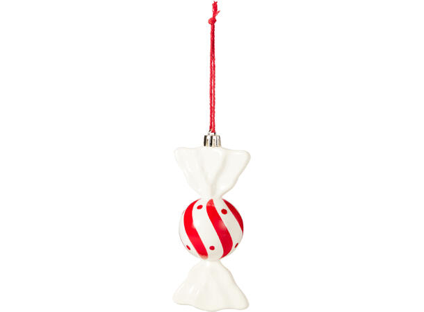 Juletrepynt drops henge plast 13cm 2ass Display 30stk 