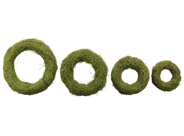 Krans grønn mose rund 36x8cm 