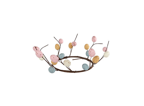 Krans med små påskeegg 28cm 