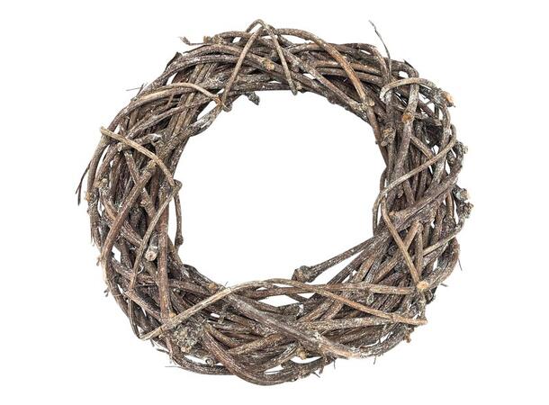Krans natur flettet bambus 60x60x12cm 