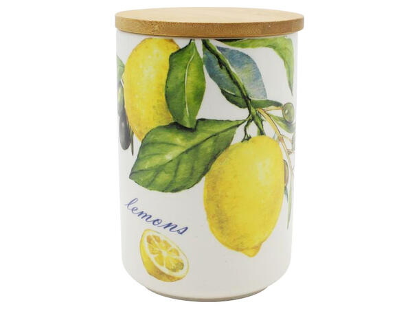 Krukke m/sitron keramikk 10x10x15cm 