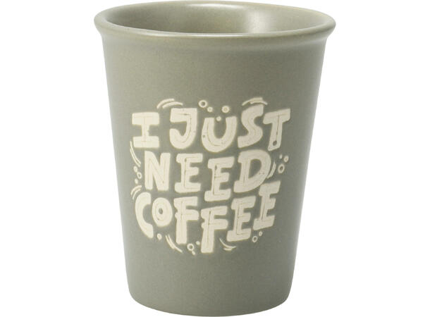 Krus keramikk 6x7cm 100ml 6ass Display 24stk 