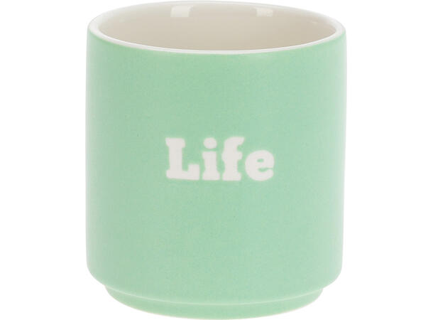 Krus porselen 7x7,5cm 180ml 6stk 