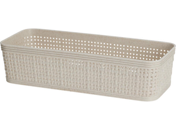 Kurv sand vevd design PP 5 stk i sett 