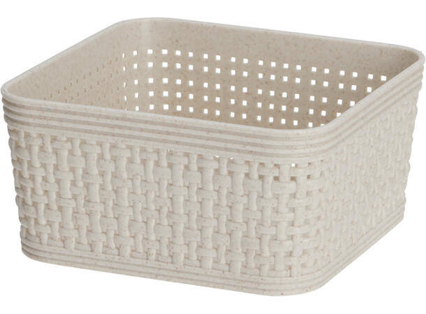 Kurv sand vevd design PP 5 stk i sett 