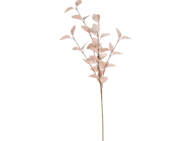 Kvist med blader 79cm 4ass Forpk:12stk Hvit/lilla/rosa/grønn 