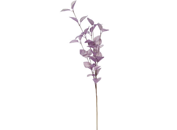 Kvist med blader 79cm 4ass Hvit/lilla/rosa/grønn 