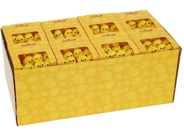 Kylling chenille sett m/12stk 3ass Display med 24 sett Polyester 