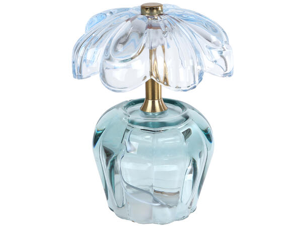 Lampe palme LED glass 11x11x15cm 4ass Forpakning: 12stk 