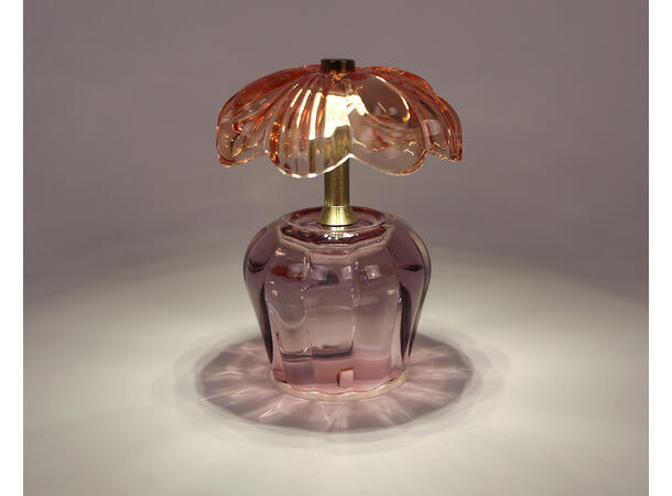 Lampe palme LED glass 11x11x15cm 4ass Forpakning: 12stk 