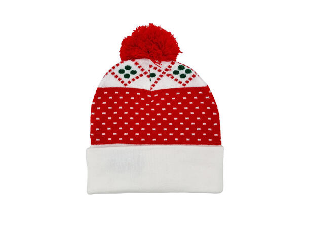 Lue Rød/hvit Akryl Merry Onesize m/LED Batteri: CD2032 inkludert 