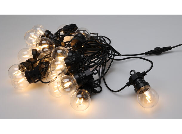 Lyslenke 20 LED 5x11cm varmhvit 10m 