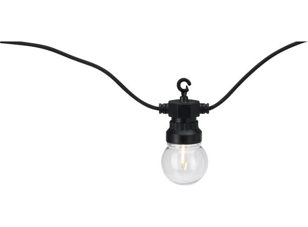 Lyslenke 20 LED 5x11cm varmhvit 10m 