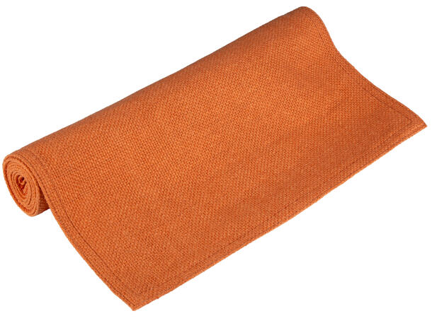 Løper vevd ensfarget terracotta 40x140cm 