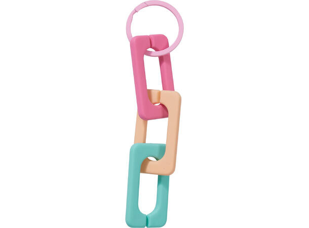 Nøkkelring fluffy/PS/metall ca10cm 12ass Display med 36 stk 