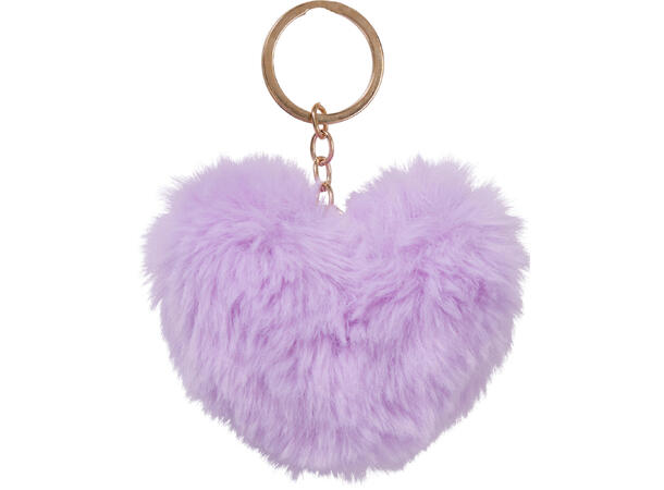 Nøkkelring fluffy/PS/metall ca10cm 12ass Display med 36 stk 
