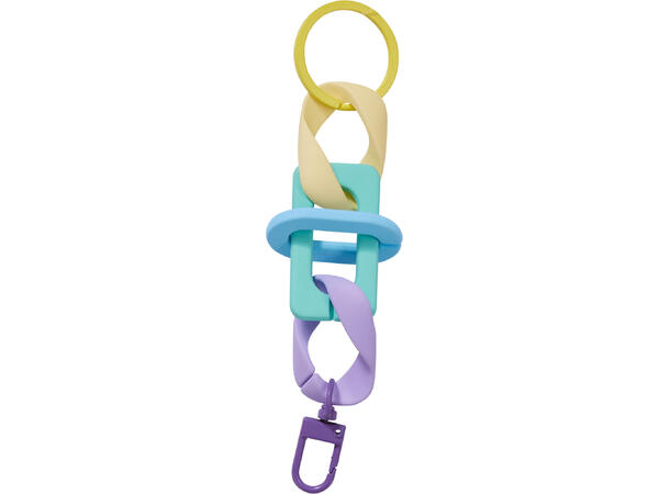 Nøkkelring fluffy/PS/metall ca10cm 12ass Display med 36 stk 