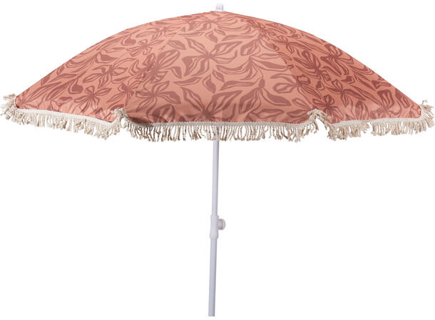 Parasoll blomster/blad frynser 4ass 180x200cm 