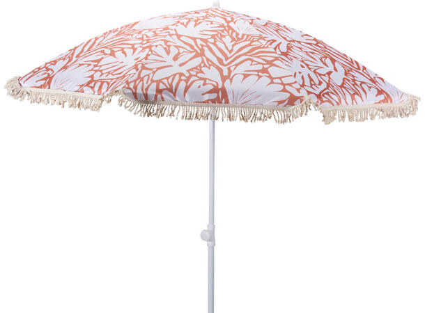 Parasoll blomster/blad frynser 4ass 180x200cm 