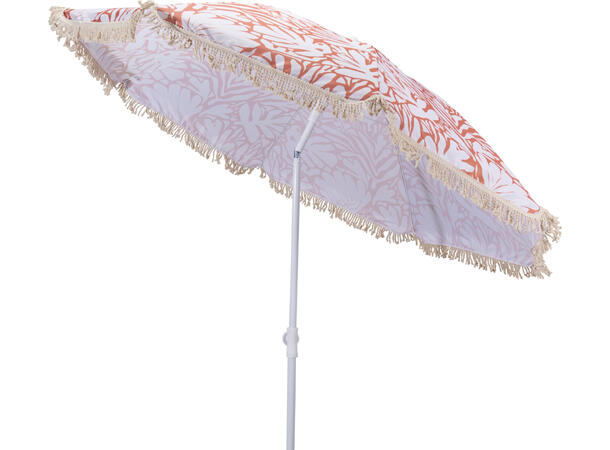 Parasoll blomster/blad frynser 4ass 180x200cm 