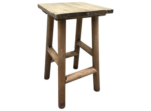 Pidestall krakk natur tre 22x22x38cm 