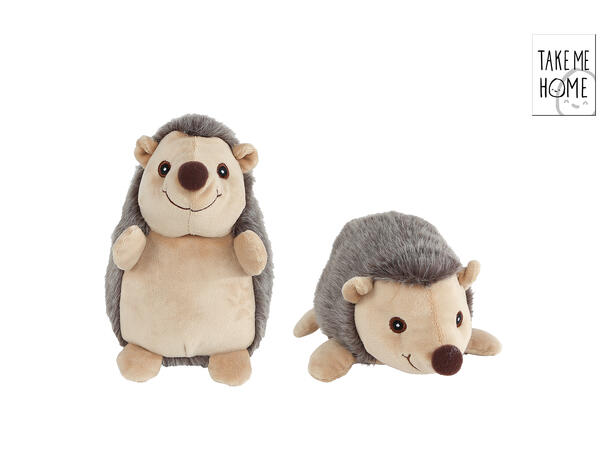 Pinnsvin sitte/ligge plysj 22cm 2ass Take Me Home FSC Mix-emballasje C213449 