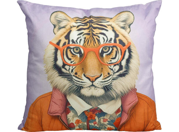 Pute hipster sebra,løve etc 45x45cm 4ass 