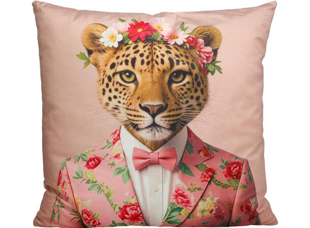 Pute hipster sebra,løve etc 45x45cm 4ass 