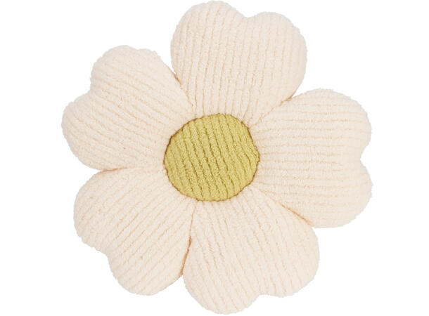 Pute hvit rosa lilla blomster 38cm 3ass Med polyesterfyll 