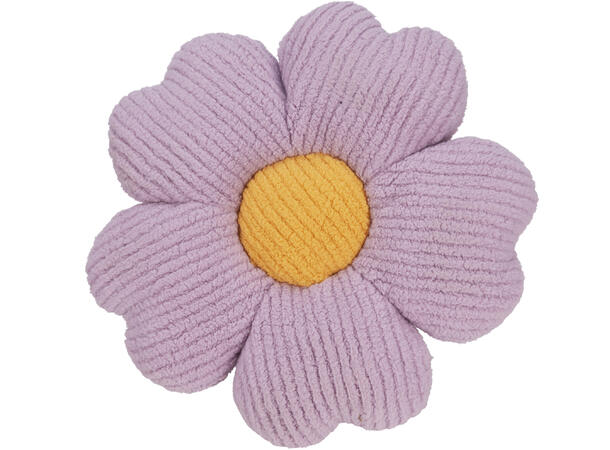 Pute hvit rosa lilla blomster 38cm 3asx Med polyesterfyll 