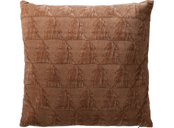 Pute trær Jacquard 45x45cm 2ass Hvit Brun 