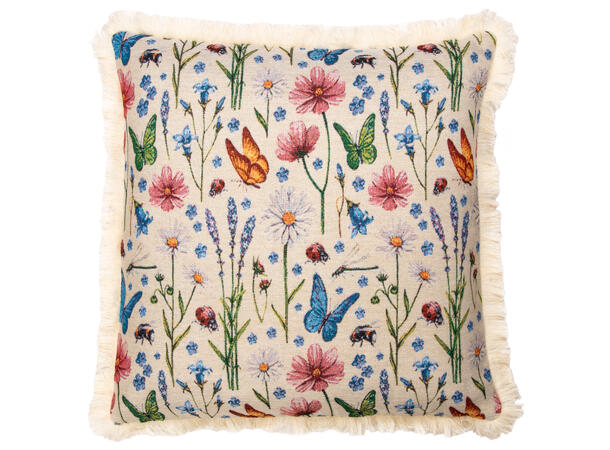 Putetrekk Jaquard sommereng 45x45cm 40% bomull. 60 % polyester 