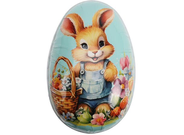 Påskeegg hare papp 18x11,5cm 2ass Forpk 36stk Vekt 44gr 