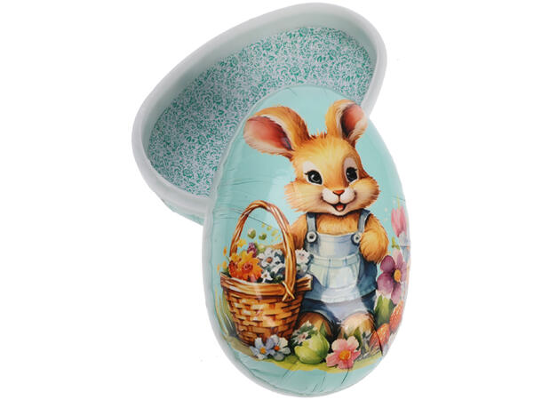 Påskeegg hare papp 18x11,5cm 2ass Vekt:44 gram 