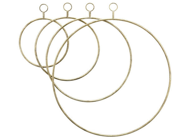 Ring henge gull metall 60x1x69cm 